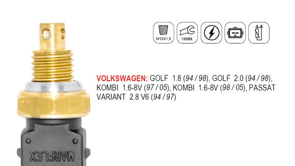 Imagen de SENSOR TEMPERATURA DE AIRE BMW 318/320/325 1990/VW GOLF 3
